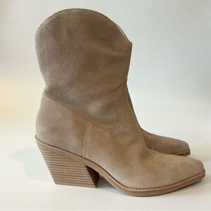 Dolce Vita Valory Suede Leather Western Bootie